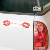 Autocollant De Voiture Kissing Red lips (Sur camion)