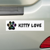 Autocollant De Voiture KITTY LOVE Black (En voiture)