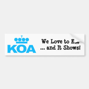 AUTOCOLLANT DE VOITURE KOA 2012