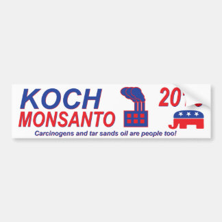 Autocollant De Voiture Koch Monsanto pour le président 2016