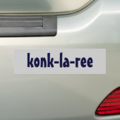 Autocollant De Voiture konk-la-ree (En voiture)
