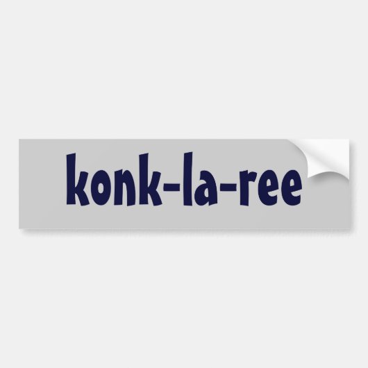 Autocollant De Voiture konk-la-ree (Devant)