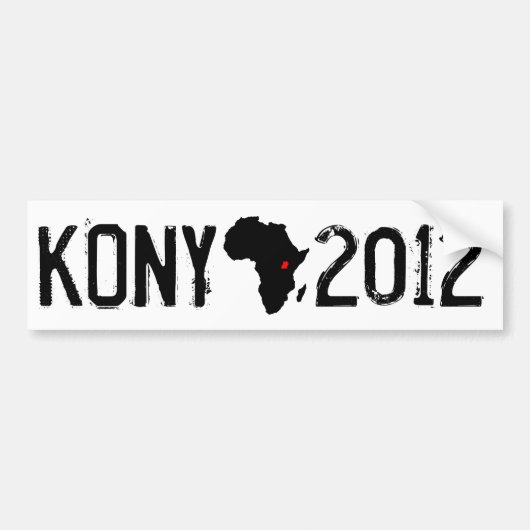 Autocollant De Voiture Kony 2012 (Devant)