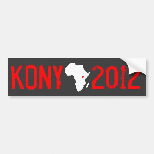 Autocollant De Voiture Kony 2012 (Devant)