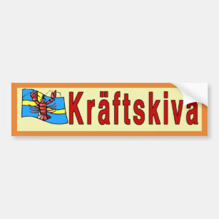 Autocollant De Voiture Kräftskiva, fête de la langouste, Suède