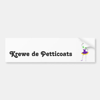 Autocollant De Voiture Krewe de Petticoats