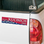 Autocollant De Voiture Kucinich a courbé (Sur camion)