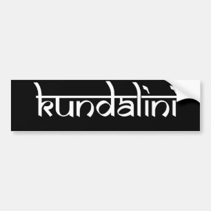 Autocollant De Voiture Kundalini Design sur le style sanskrit