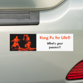 Autocollant De Voiture Kung Fu pendant la vie (En voiture)