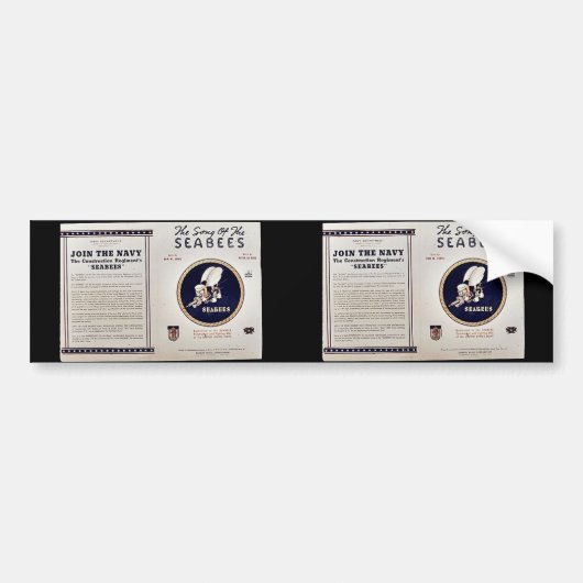 Autocollant De Voiture La chanson des bataillons de construction (Devant)