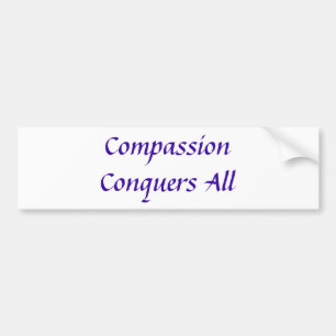 Autocollant De Voiture La compassion conquiert tout l'adhésif pour
