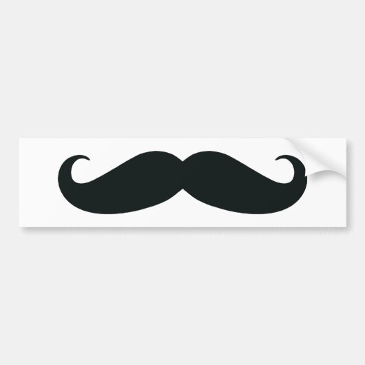 Autocollant De Voiture La conception de moustache (Devant)