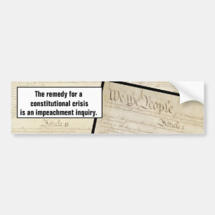 Autocollant De Voiture La crise constitutionnelle entrave la constitution