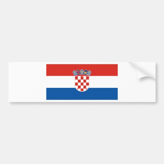 Autocollant De Voiture la Croatie (Devant)