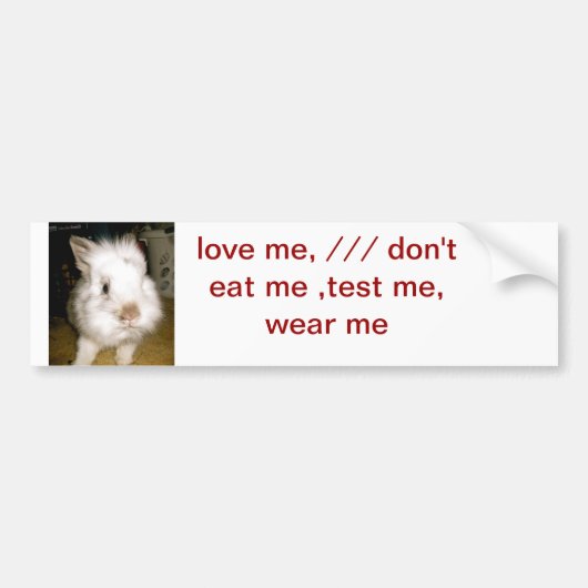 Autocollant De Voiture la cruauté libèrent (Devant)