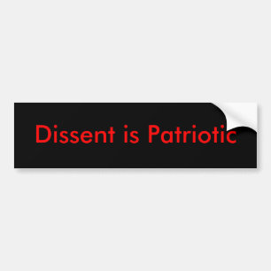 Autocollant De Voiture La dissidence est patriotique