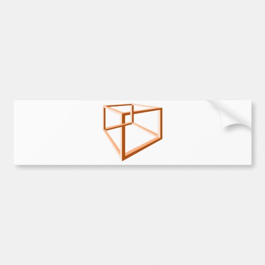 Autocollant De Voiture La géométrie impossible de l'illusion 3d (Devant)