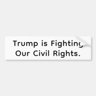 Autocollant De Voiture La guerre de Trump contre les droits civils Hankam