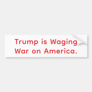 Autocollant De Voiture La guerre de Trump lâche contre l'Amérique Hankame
