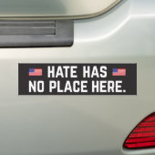 Autocollant De Voiture La haine n'a aucun adhésif pour pare-chocs (En voiture)