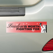 Autocollant De Voiture La liberté VAUT DE LUTTER POUR (En voiture)