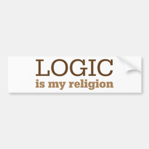 Autocollant De Voiture La logique est ma religion