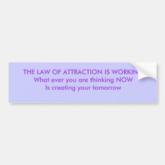 Autocollant De Voiture LA LOI DE L'ATTRACTION EST WORKINGWhat jamais