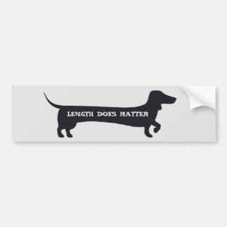 Autocollant De Voiture La longueur drôle importe bumpersticker de teckel