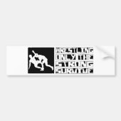 Autocollant De Voiture La lutte survivent (Devant)