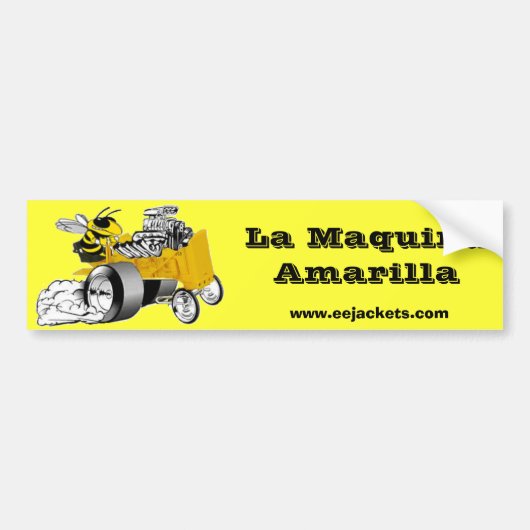 Autocollant De Voiture La Maquina Amarilla (Devant)