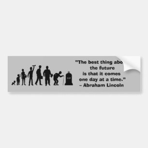 Autocollant De Voiture "La meilleure chose à propos de l'avenir, c'est q