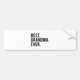 Autocollant De Voiture la meilleure grand-maman jamais, art de mot,