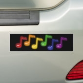 Autocollant De Voiture La musique d'arc-en-ciel note l'adhésif pour (En voiture)