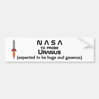 Autocollant De Voiture La NASA pour sonder l'autocollant de butoir