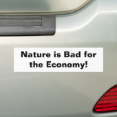 Autocollant De Voiture la nature est mauvaise (En voiture)