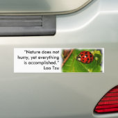 Autocollant De Voiture La Nature Ne Dépêche Pas Le Sticker De Bumper (En voiture)