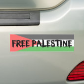Autocollant De Voiture La PALESTINE LIBRE Bumpersticker (En voiture)