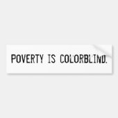 Autocollant De Voiture La "pauvreté est" adhésif pour pare-chocs (Devant)