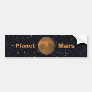 Autocollant De Voiture La planète rouge Mars Starry Sky
