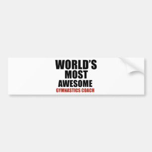 Autocollant De Voiture La plupart d'ENTRAÎNEUR de GYMNASTIQUE