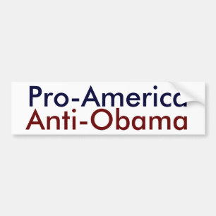 Autocollant De Voiture La Pro-Amérique, Anti-Obama