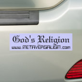 Autocollant De Voiture La religion de Dieu (En voiture)