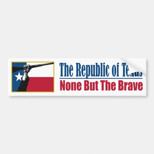 Autocollant De Voiture La République du Texas (NBTB) (Devant)