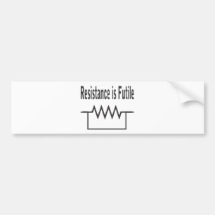 Autocollant De Voiture La résistance est futile