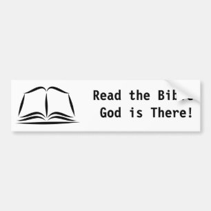 Autocollant De Voiture La Sainte Bible, a lu Dieu de bible est là !