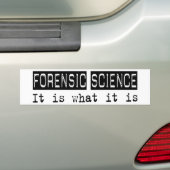 Autocollant De Voiture La Science légale il est (En voiture)