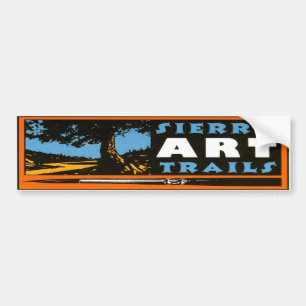 Autocollant De Voiture La sierra art traîne Bumpersticker