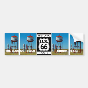 Autocollant De Voiture La tour penchée du Texas dans le marié - route 6
