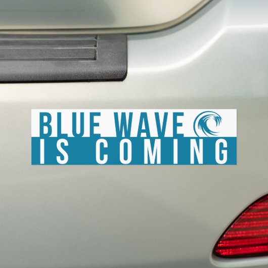 Autocollant De Voiture La vague bleue arrive (En voiture)