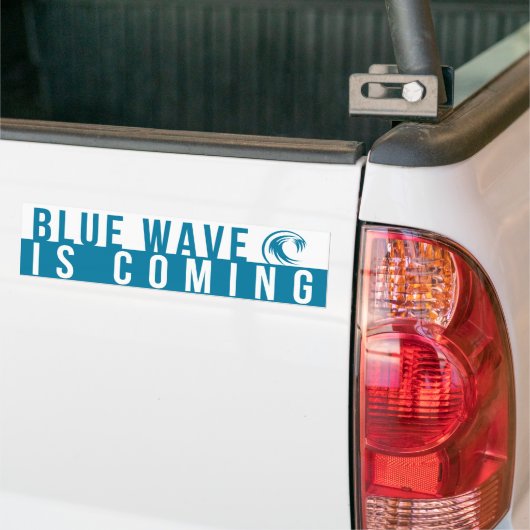Autocollant De Voiture La vague bleue arrive (Sur camion)